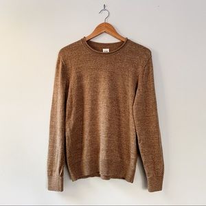 MENS LIGHT BROWN PULLOVER SWEATER GAP SIZE SMALL